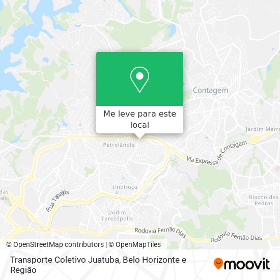 Transporte Coletivo Juatuba mapa