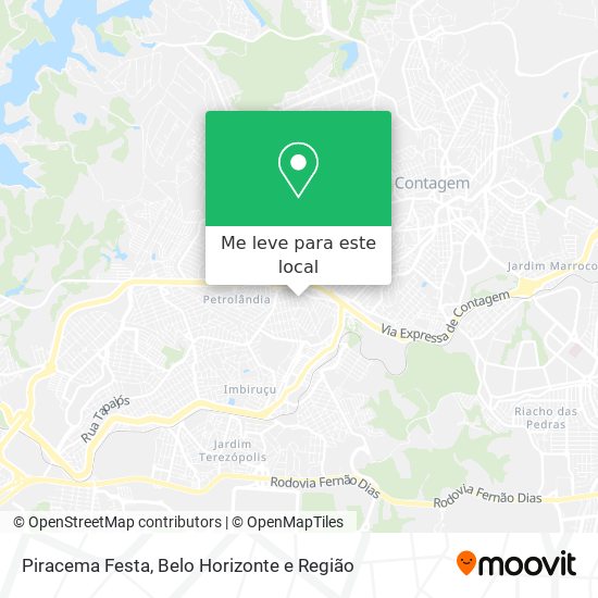 Piracema Festa mapa