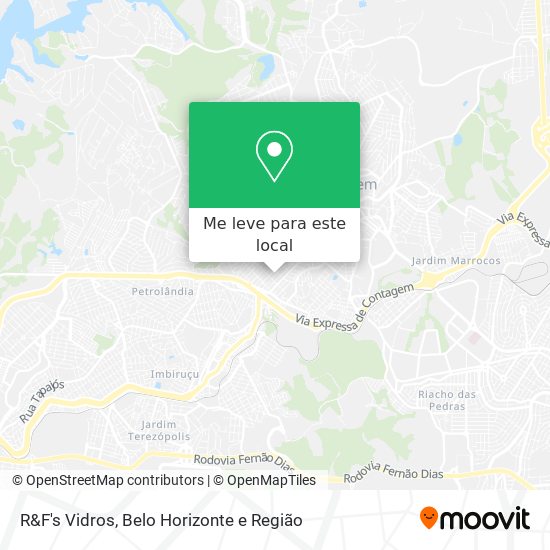 R&F's Vidros mapa
