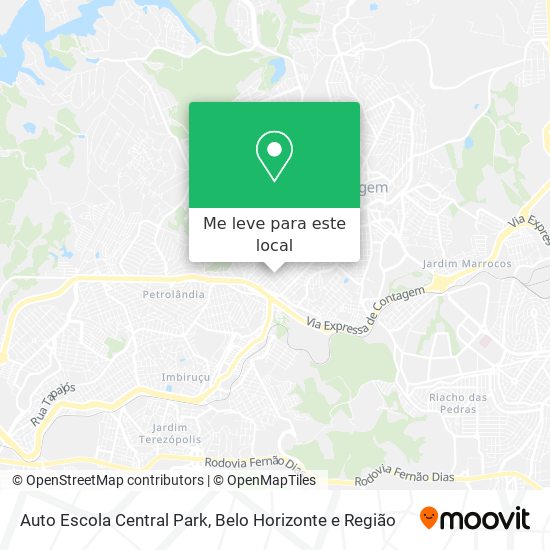 Auto Escola Central Park mapa