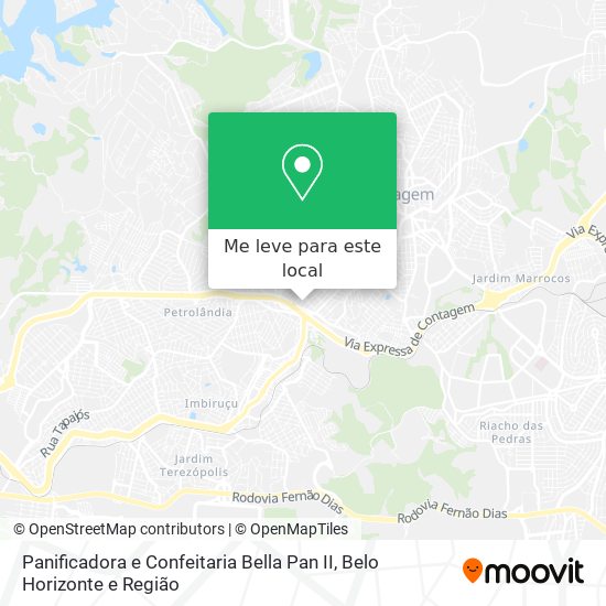 Panificadora e Confeitaria Bella Pan II mapa