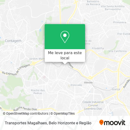 Transportes Magalhaes mapa