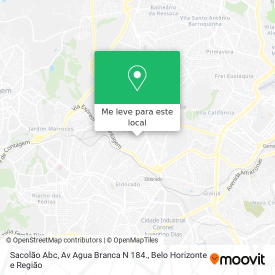 Sacolão Abc, Av Agua Branca N 184. mapa