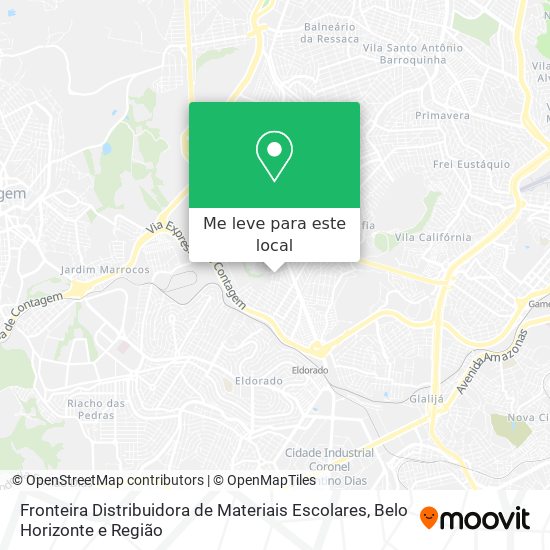 Fronteira Distribuidora de Materiais Escolares mapa