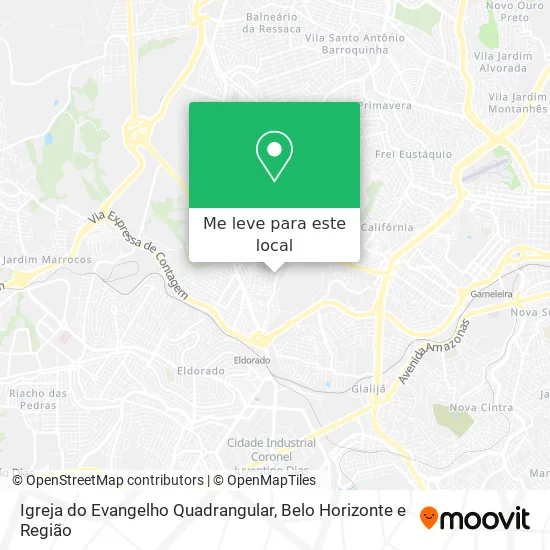 Igreja do Evangelho Quadrangular mapa