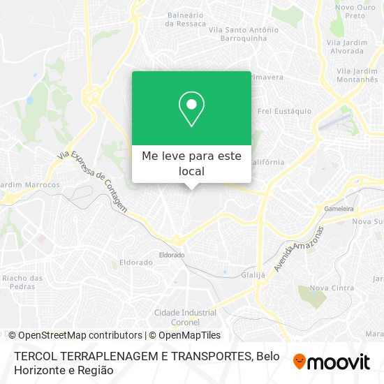 TERCOL TERRAPLENAGEM E TRANSPORTES mapa