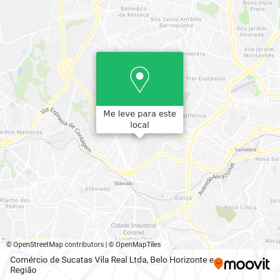 Comércio de Sucatas Vila Real Ltda mapa