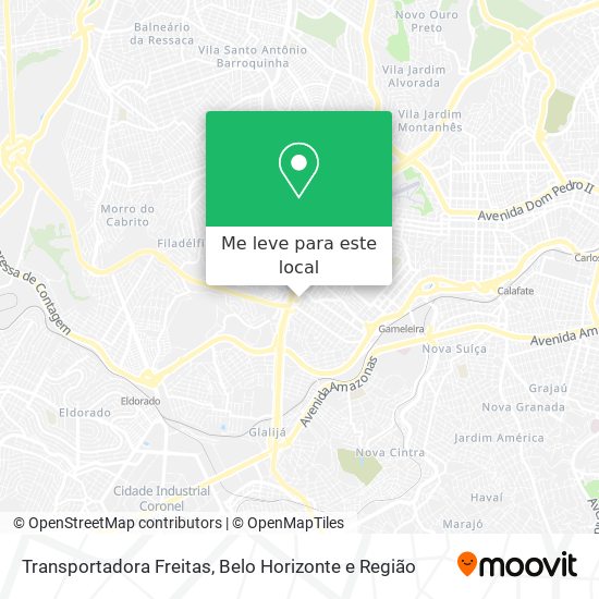 Transportadora Freitas mapa
