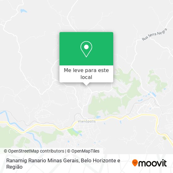 Ranamig Ranario Minas Gerais mapa