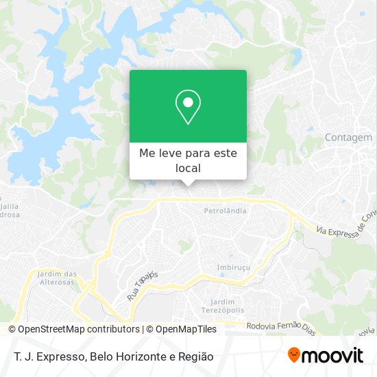 T. J. Expresso mapa