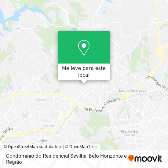 Condominio do Residencial Sevilha mapa