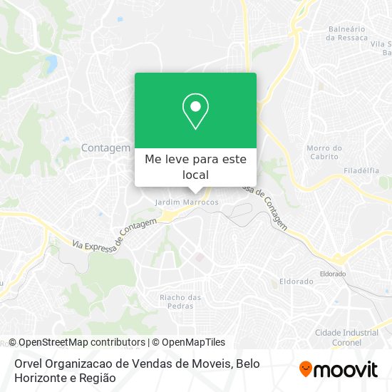 Orvel Organizacao de Vendas de Moveis mapa