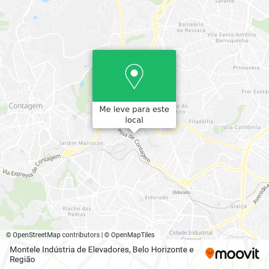 Montele Indústria de Elevadores mapa