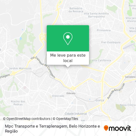Mpc Transporte e Terraplenagem mapa