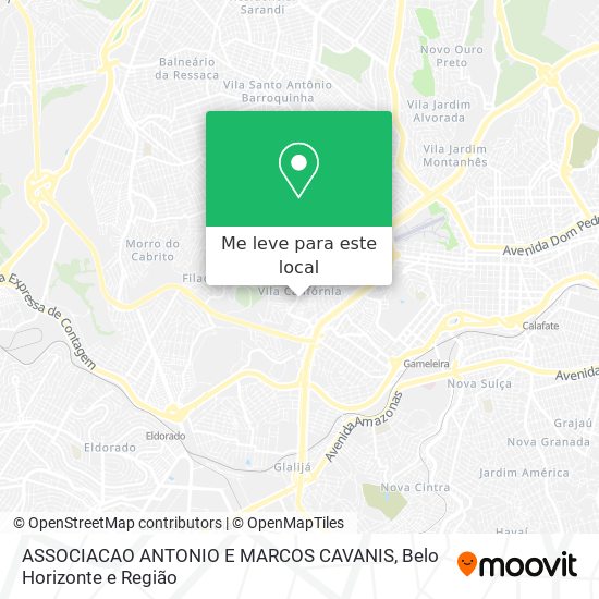 ASSOCIACAO ANTONIO E MARCOS CAVANIS mapa