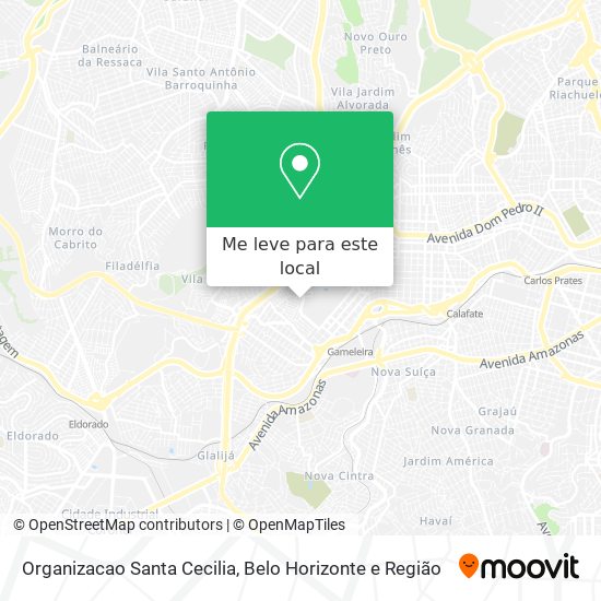 Organizacao Santa Cecilia mapa
