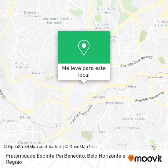 Fraternidade Espírita Pai Benedito mapa