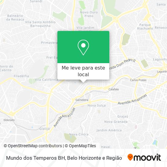 Mundo dos Temperos BH mapa