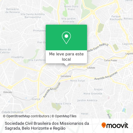 Sociedade Civil Brasileira dos Missionarios da Sagrada mapa