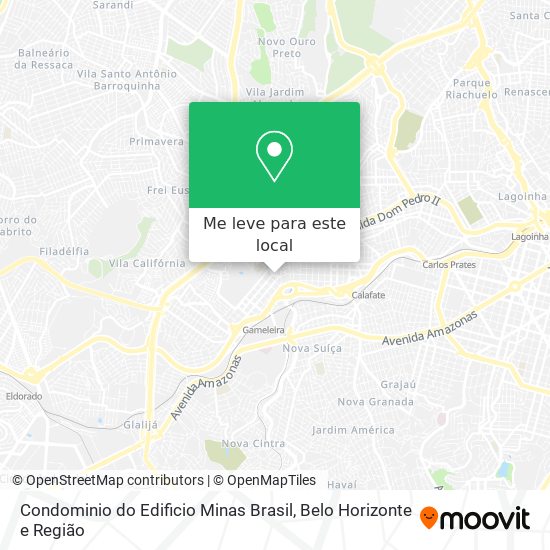 Condominio do Edificio Minas Brasil mapa