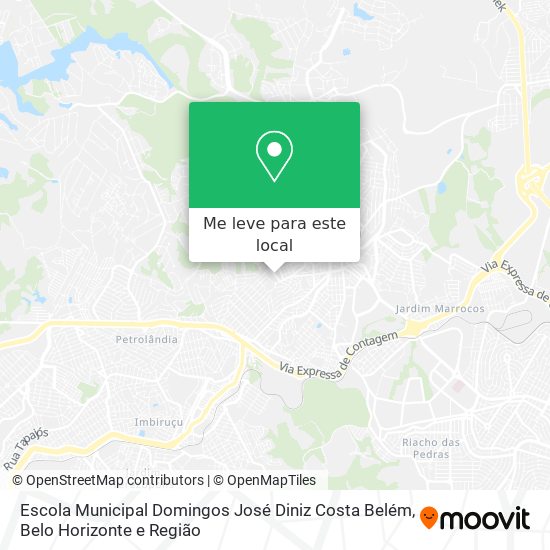 Escola Municipal Domingos José Diniz Costa Belém mapa