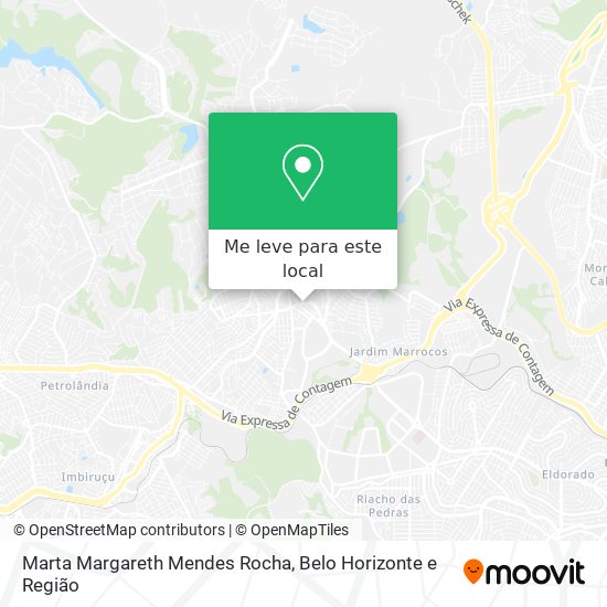Marta Margareth Mendes Rocha mapa