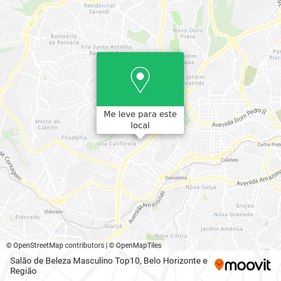 Salão de Beleza Masculino Top10 mapa