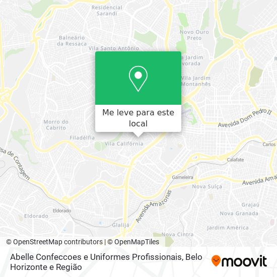 Abelle Confeccoes e Uniformes Profissionais mapa