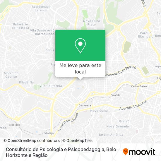 Consultório de Psicológia e Psicopedagogia mapa