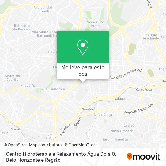 Centro Hidroterapia e Relaxamento Água Dois O mapa