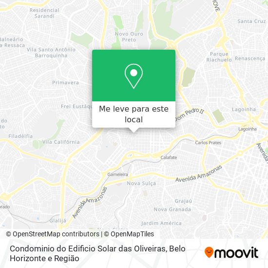 Condominio do Edificio Solar das Oliveiras mapa