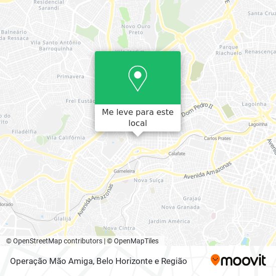 Operação Mão Amiga mapa