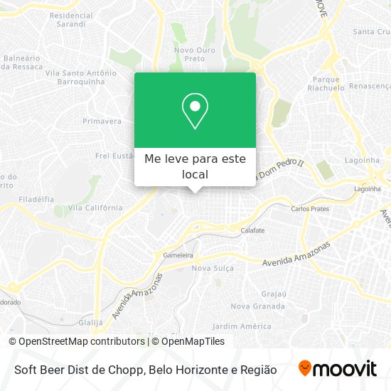 Soft Beer Dist de Chopp mapa