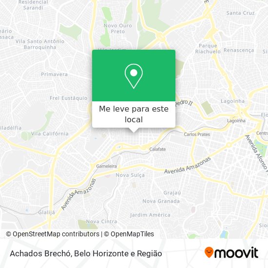 Achados Brechó mapa