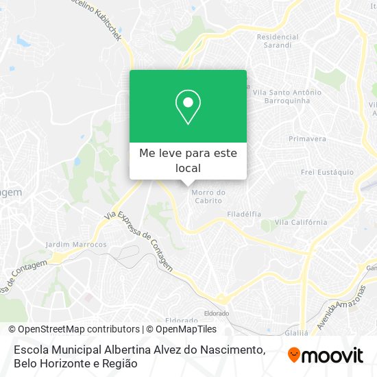 Escola Municipal Albertina Alvez do Nascimento mapa