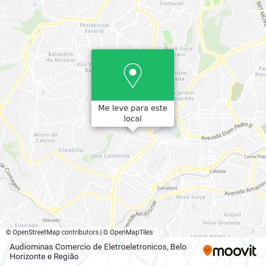 Audiominas Comercio de Eletroeletronicos mapa