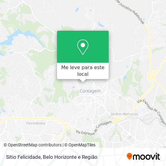 Sítio Felicidade mapa