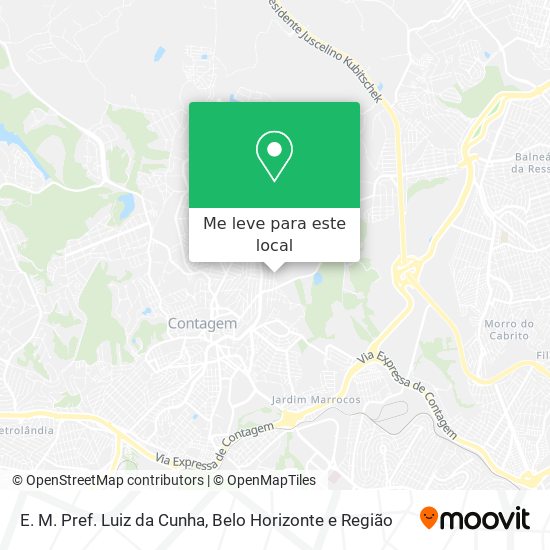 E. M. Pref. Luiz da Cunha mapa