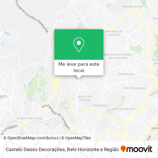 Castelo Gesso Decorações mapa