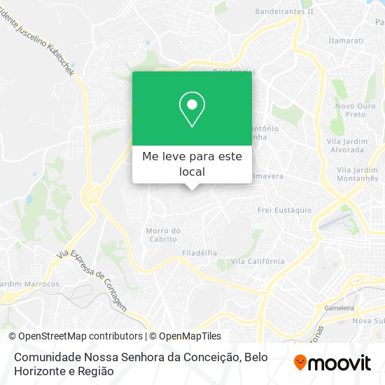 Comunidade Nossa Senhora da Conceição mapa