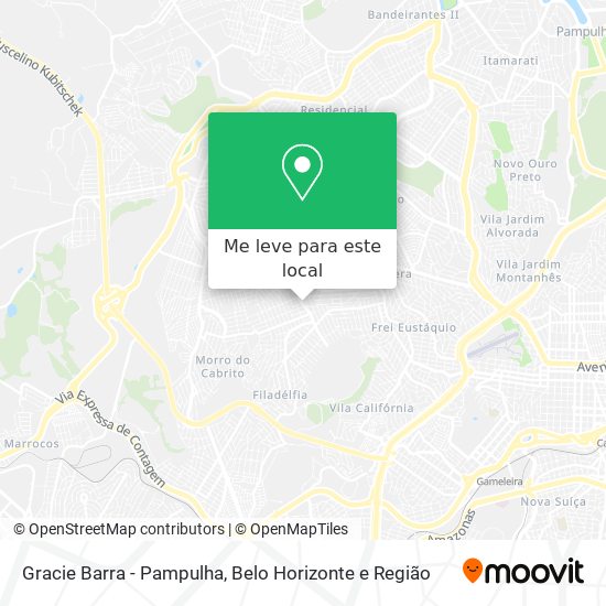 Gracie Barra - Pampulha mapa