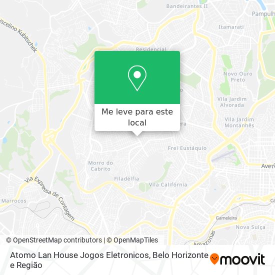 Atomo Lan House Jogos Eletronicos mapa