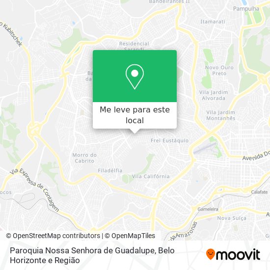 Paroquia Nossa Senhora de Guadalupe mapa