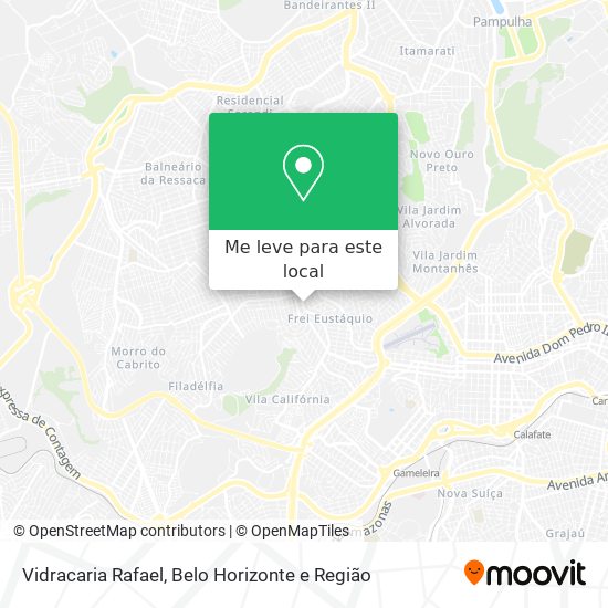 Vidracaria Rafael mapa