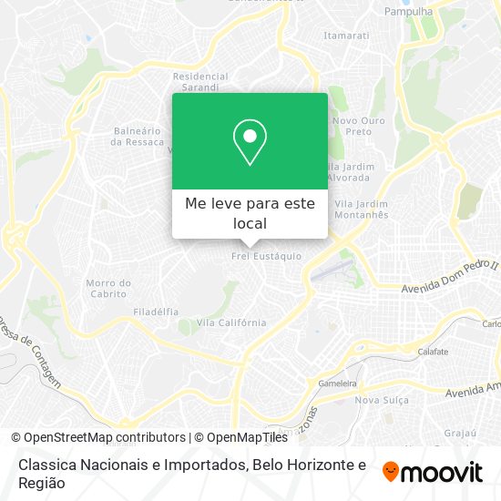 Classica Nacionais e Importados mapa