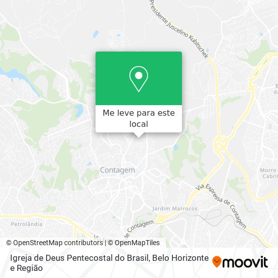 Igreja de Deus Pentecostal do Brasil mapa