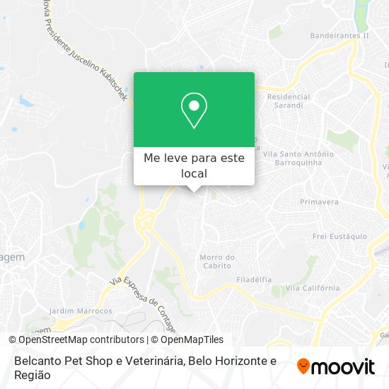 Belcanto Pet Shop e Veterinária mapa