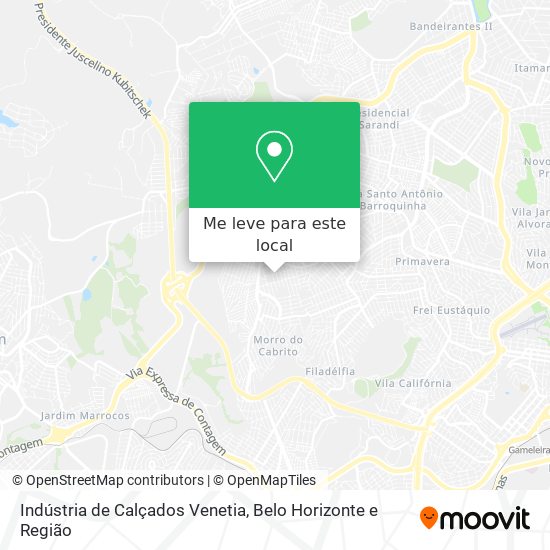 Indústria de Calçados Venetia mapa