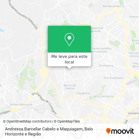 Andressa Barcellar Cabelo e Maquiagem mapa