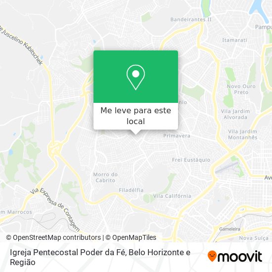 Igreja Pentecostal Poder da Fé mapa